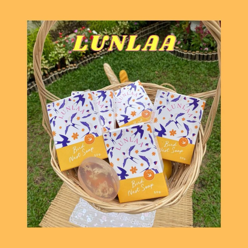 สบู่ล้างหน้ารังนกlunlaa หน้าใส รังนก สบู่ลัลลา