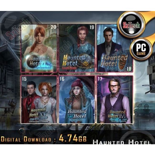Haunted Hotel 15-20 | 6in1 [PC GAME] 🔥DIGITAL DOWNLOAD🔥Classic Games🔥Hidden Object🔥
