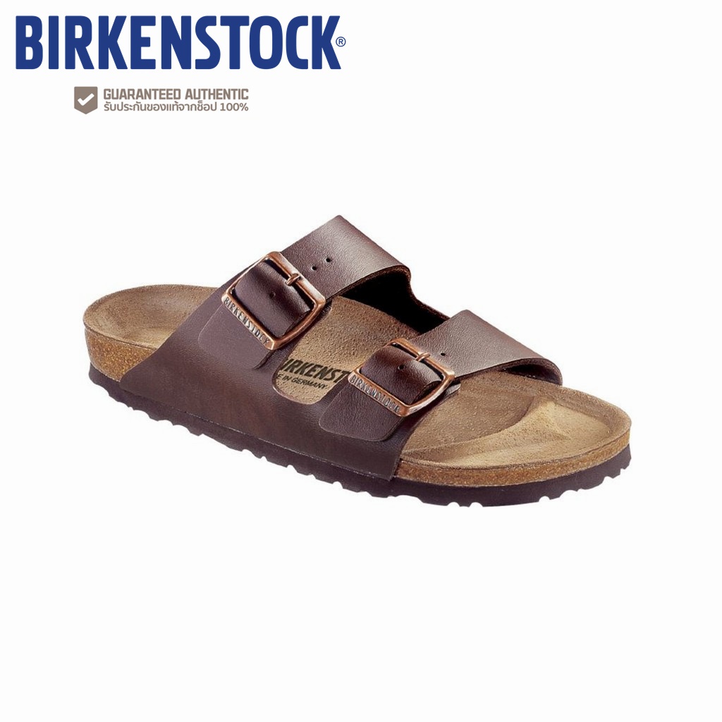 BIRKENSTOCK Arizona BF Dark Brown รองเท้าแตะ Unisex สีน้ำตาลเข้ม【ของแท้ 100 %】
