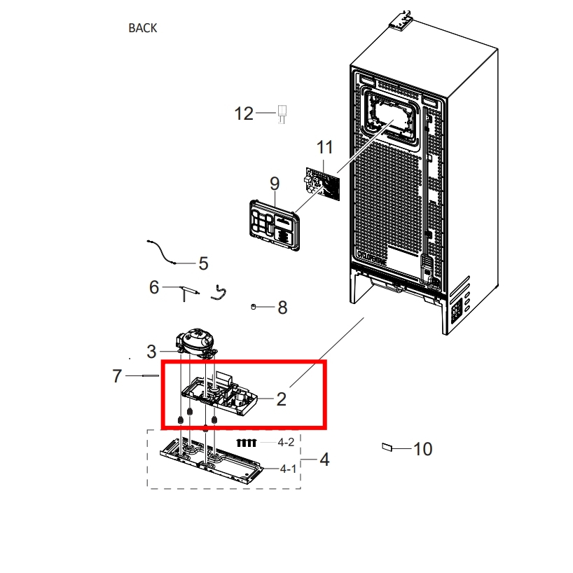 SAMSUNG อะไหล่ของแท้ ถาดรองน้ำทิ้งตู้เย็นซัมซุง  DA97-24007A TRAY DRAIN WATE ตำแหน่งที่วงแดง รุ่น RT