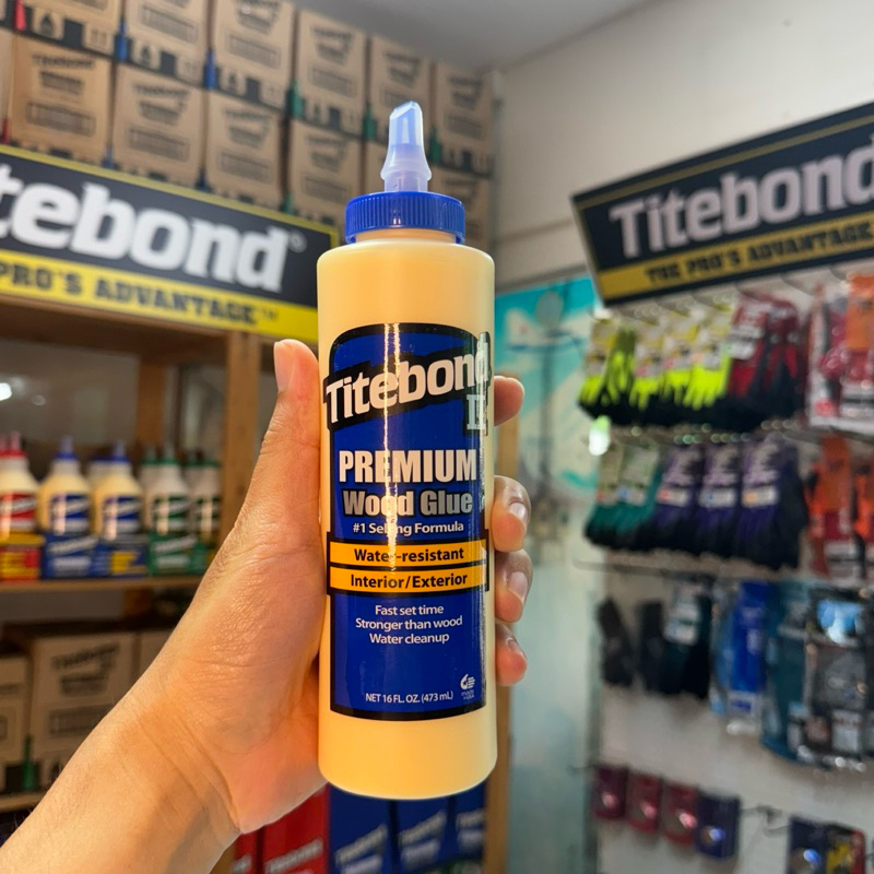 กาวติดไม้ Titebond Premium II 16 oz สีน้ำเงิน made in USA 🇺🇸