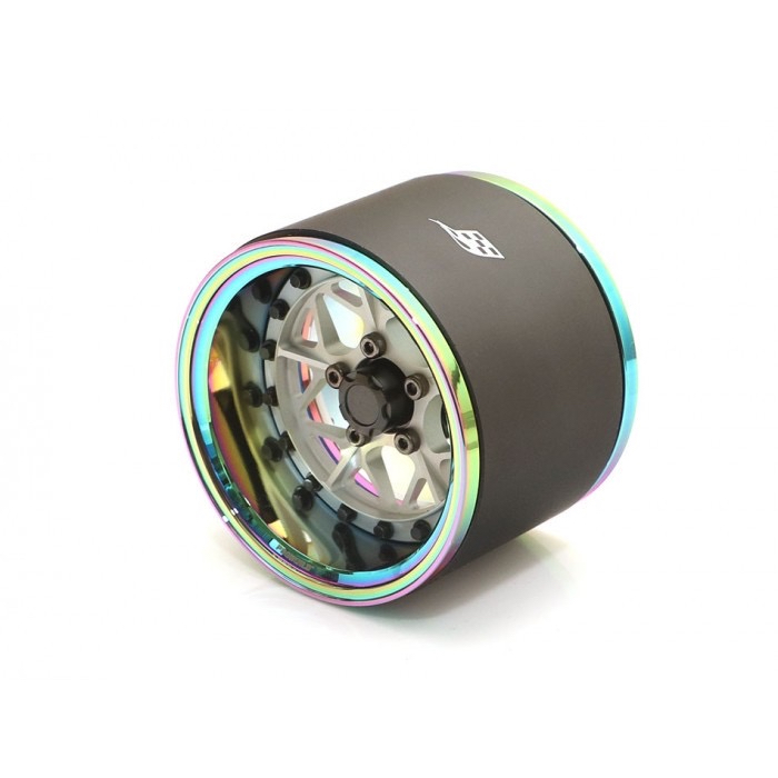 Boom Racing ProBuild™ 1.9" Extra (2วง) Wide LGB Adjustable Offset Aluminum Beadlock Wheels   BRPB024