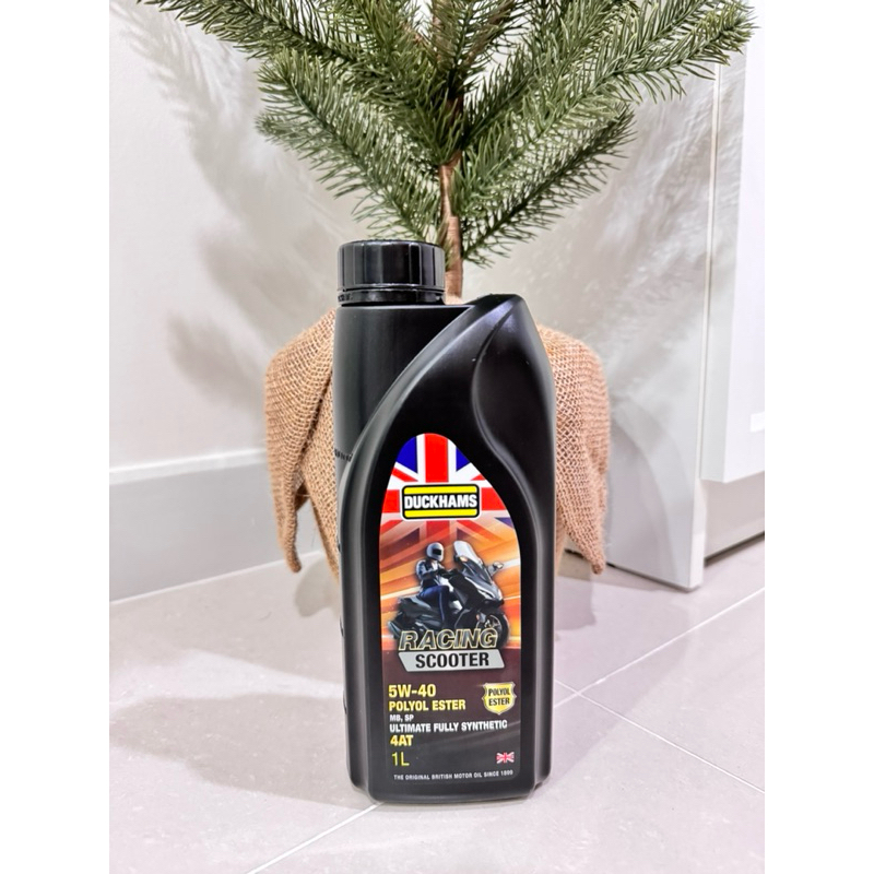 📍น้ำมันเครื่อง DUCKHAMS RACING SYNTHETIC SCOOTER 5W-40 + 5W50 POLYOL ESTER 1 ลิตร ของแท้ 💯