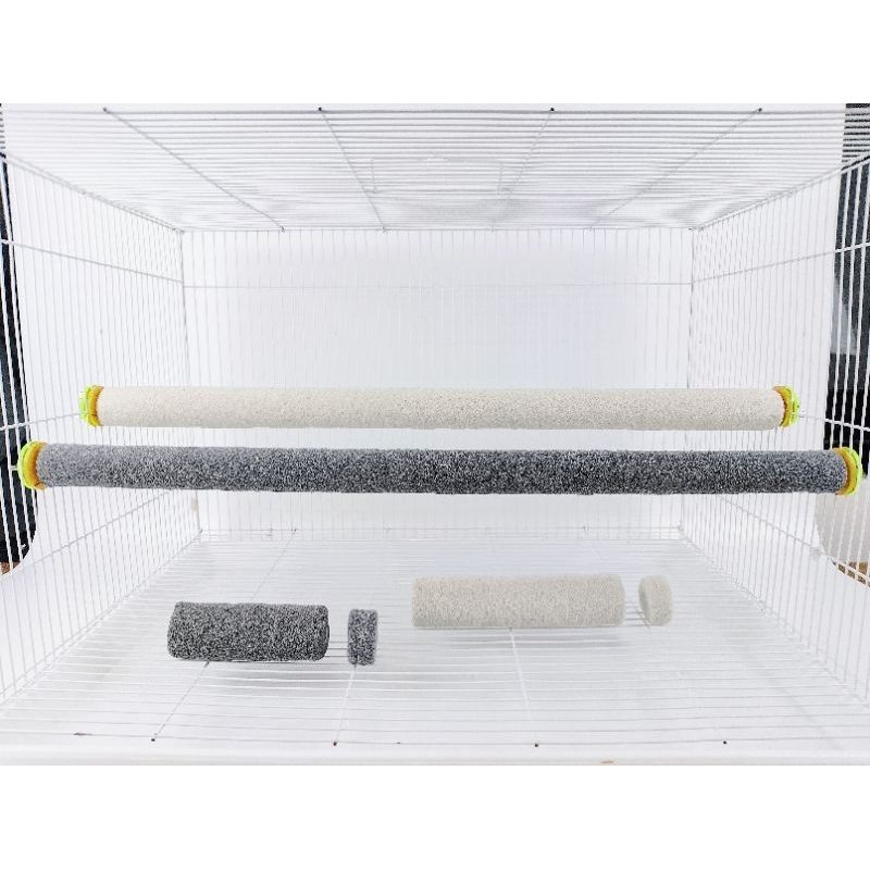 พาดกรง2ฝั่ง สั่งได้ตามขนาด สั่งง่าย ส่งเร็ว คอนนก คอนลับเล็บ คอนฝนเล็บ ของเล่นนก กรงนก ที่ยืนนก คอนยืนนก อุปกรณ์เลี้ยงนก