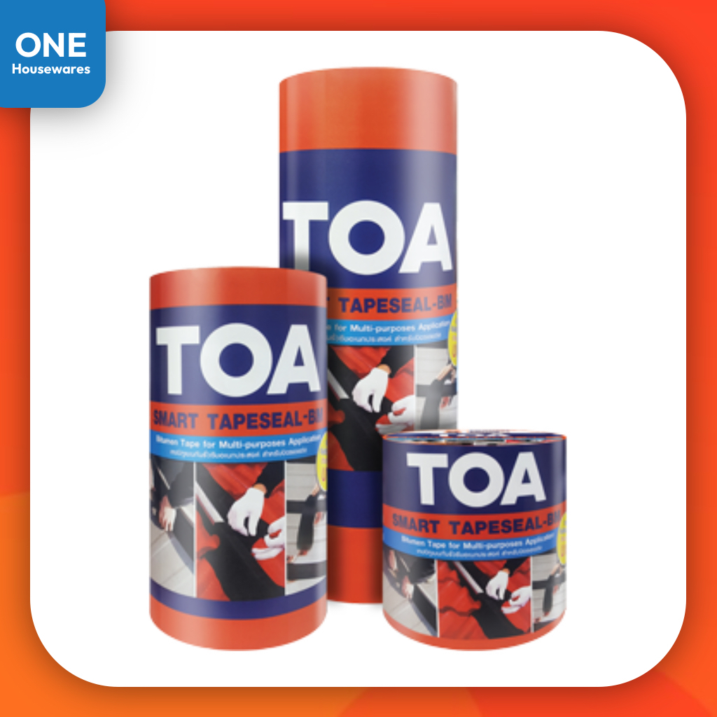 TOA Smart Tapeseal เทปกันน้ำรั่วซึม มีทั้งหมด 3 ขนาด เทปปิดหลังคารั่วซึม แผ่นปิดรอยต่อ เทปกันน้ำ เทปอเนกประสงค์