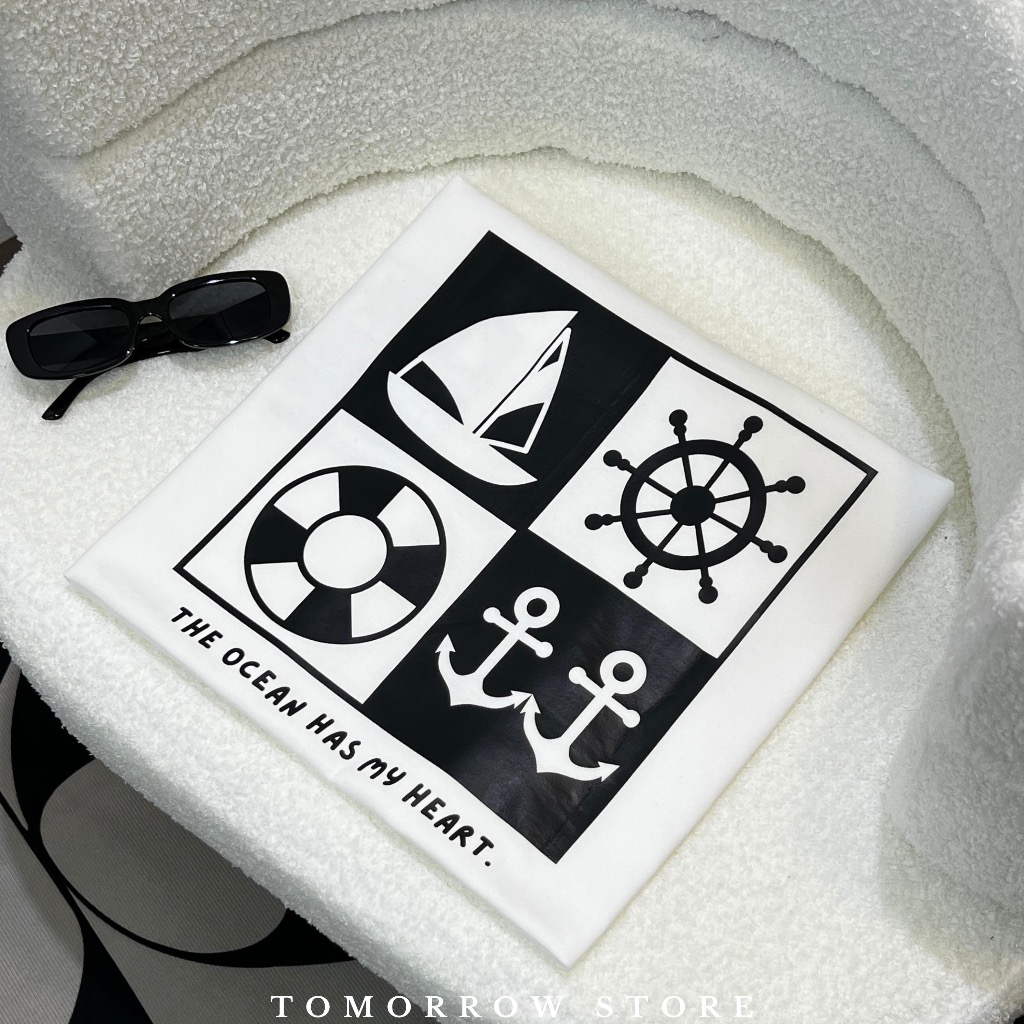 TOMORROW-เสื้อแขนกุด เนื้อผ้าคอลตอล 100% - THE OCEAN - รูปที่ 4