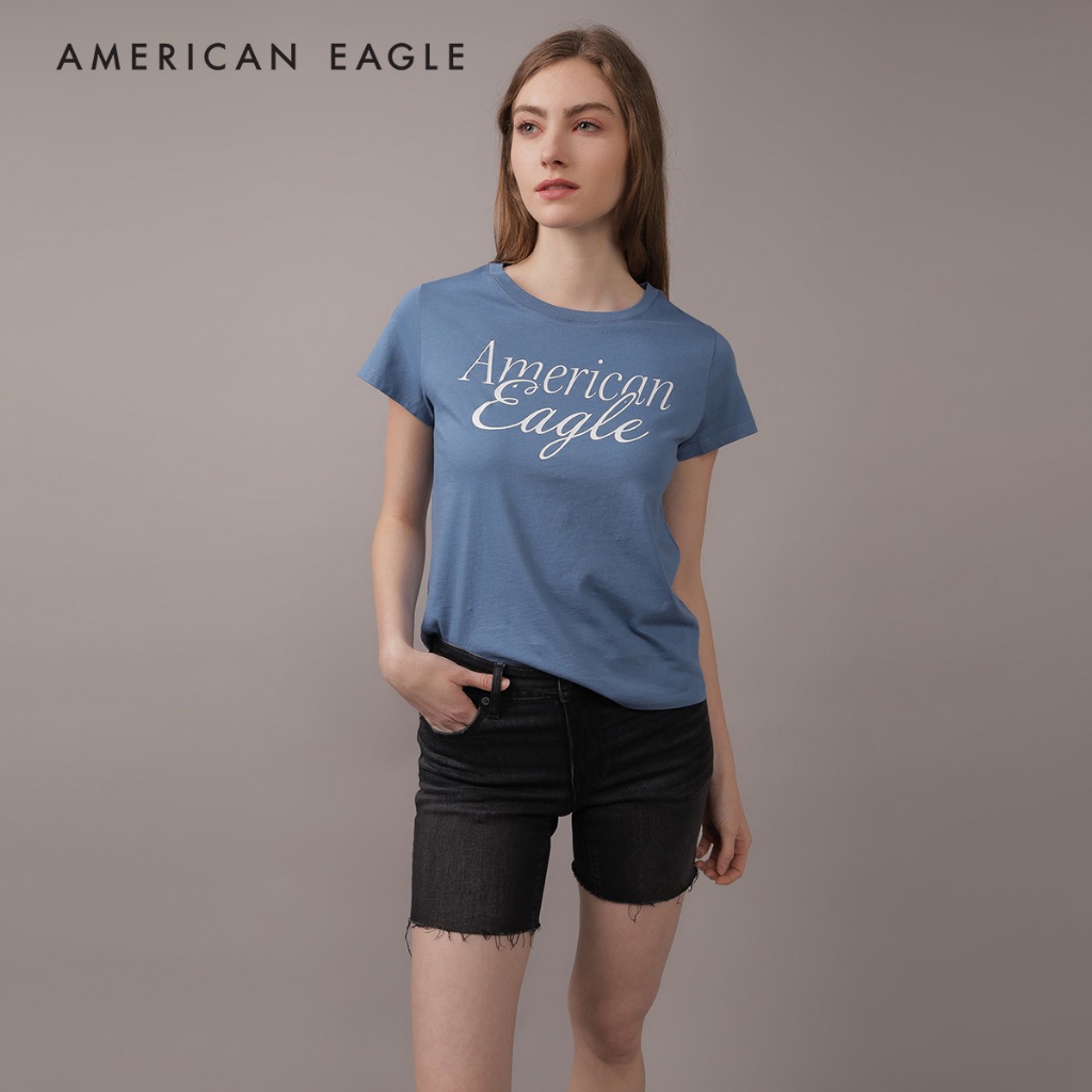 American Eagle Crew Neck Tee เสื้อยืด ผู้หญิง คอกลม (NWTS 037-9462-532)
