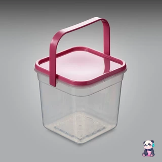 (แพ็ค 20 ชิ้น) ถังน้ำดื่มทรงสี่เหลี่ยม (480 ml.) + ฝาปิด + หู