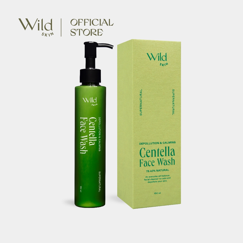 Wild Skin Centella Face Wash | ผลิตภัณฑ์ล้างหน้า สูตร pH Balance ทำความสะอาดผิวล้ำลึก ลดการเกิดสิว