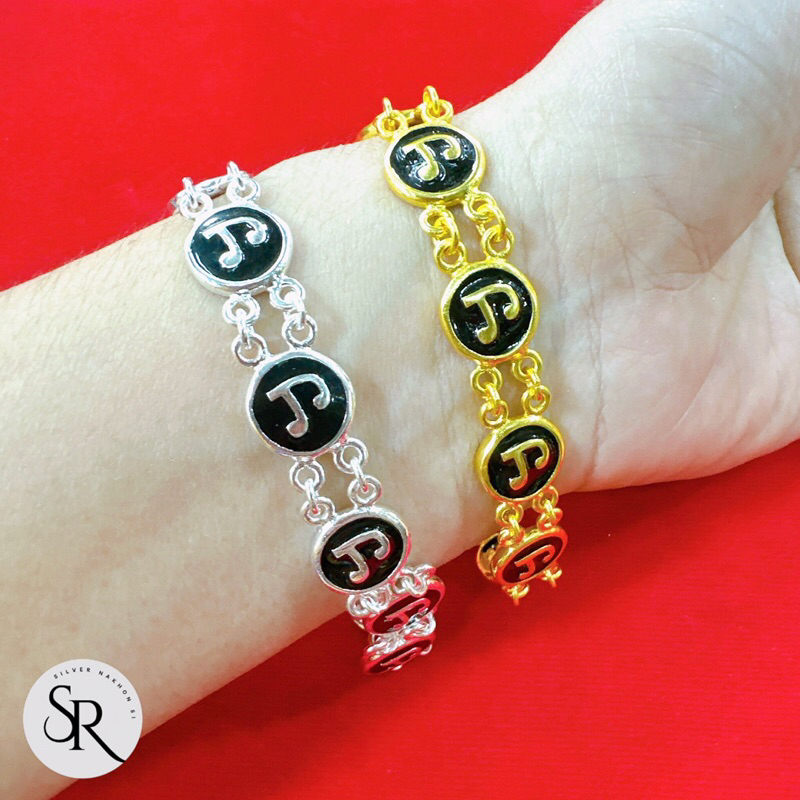 สร้อยข้อมือนะโม ด้านหลังหลวงปู่ทวด  เม็ดใหญ่ 12 มิล งานไมครอนสวยทน