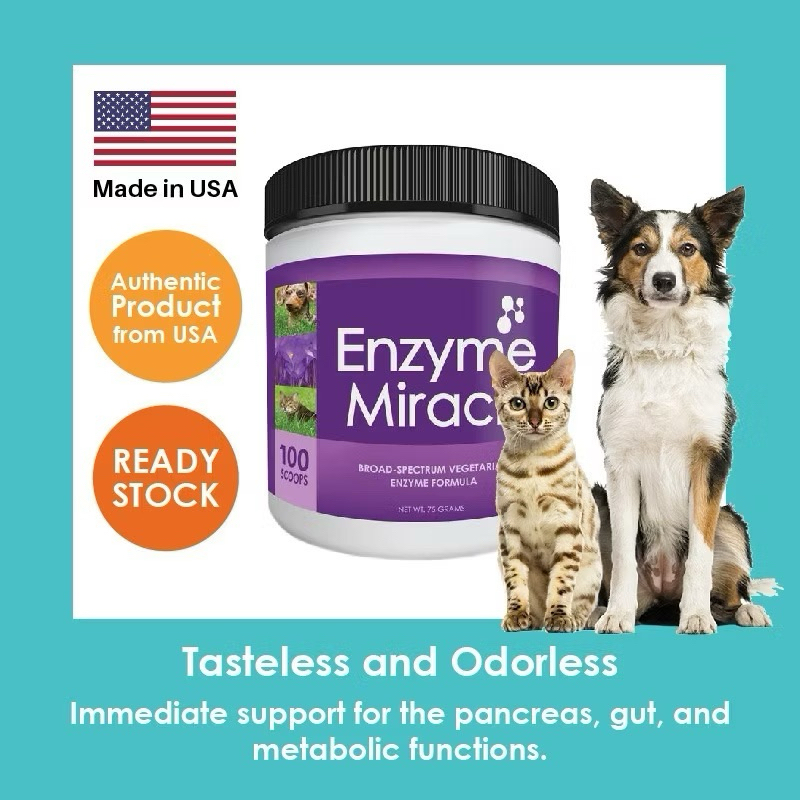 Nusentia® Enzyme Miracle for cat and dogs with 11 systemic and digestive enzyme