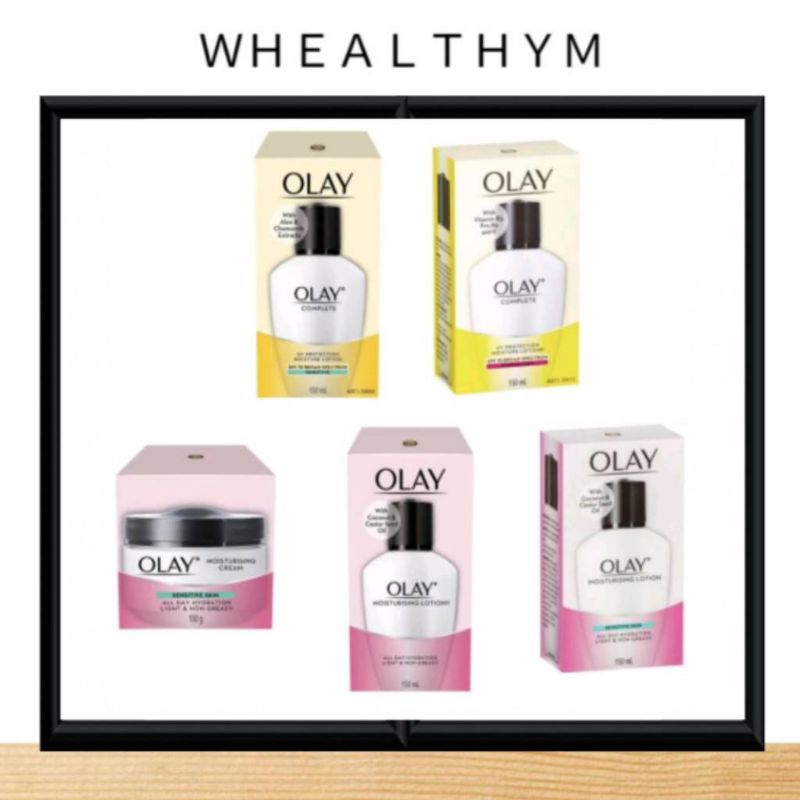 โอเลย์ Olay Moisturiser Lotion 150mL , Complete UV SPF15 , Olay Moisturising Cream 100g ( Normal / Dry , Sensitive Skin)