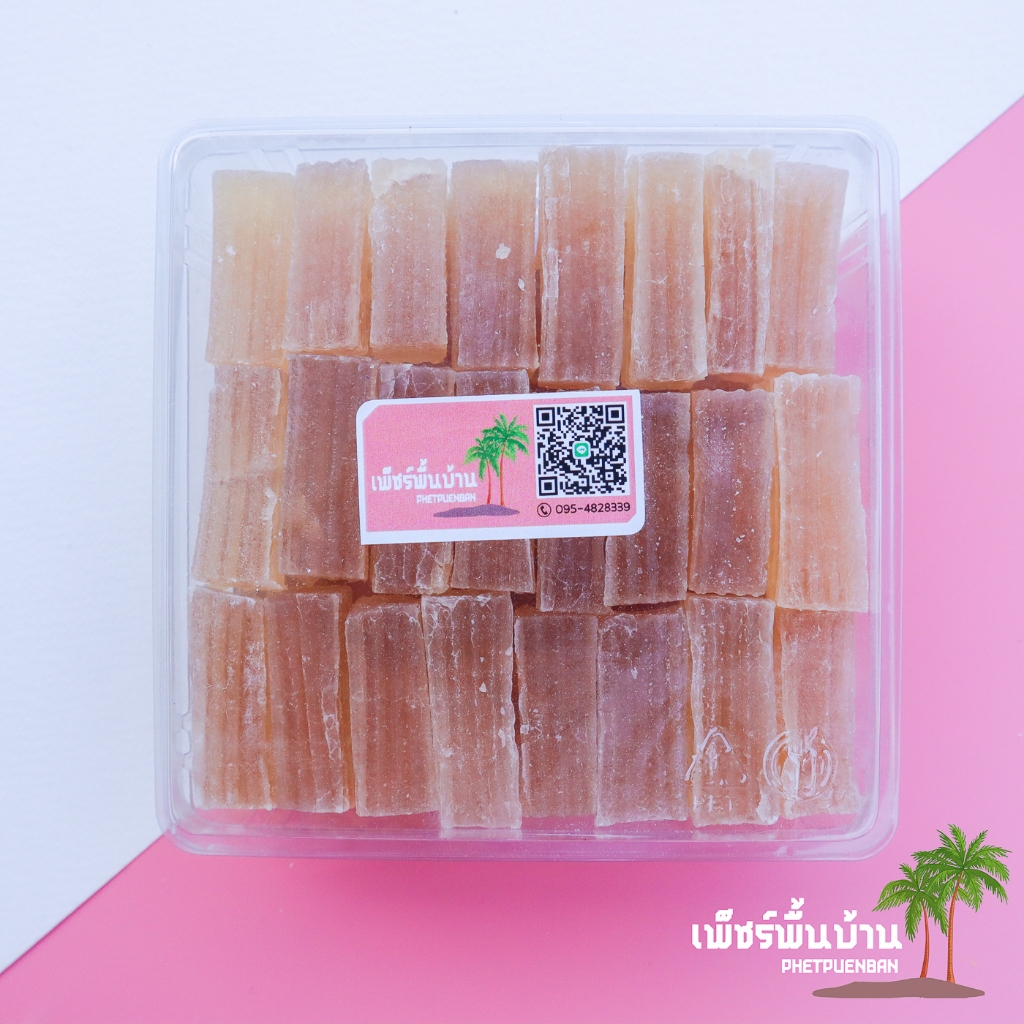 วุ้นกรอบ วุ้นกรอบสายรุ้ง วุ้นกรอบน้ำตาลสด อาลัว อาลัวสายรุ้ง บรรจุกล่อง (เจ)