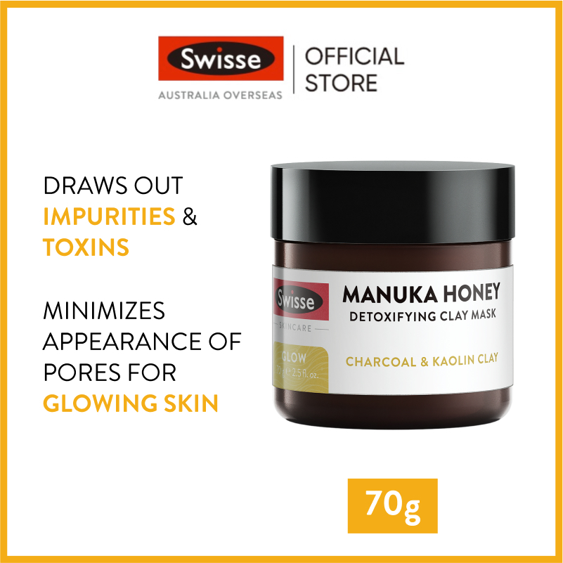 Swisse Skincare Manuka Honey Detoxifying Clay Mask มาสก์โคลนขจัดสารพิษ สกินแคร์น้ำผึ้งมานูก้า 70g [ระยะเวลาส่ง: 5-10 วัน]