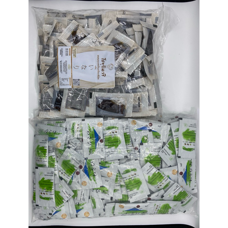 เซ็ทสุดคุ้ม โชยุ 100 ซอง วาซาบิ 100 ซอง (สุ่มยี่ห้อ)