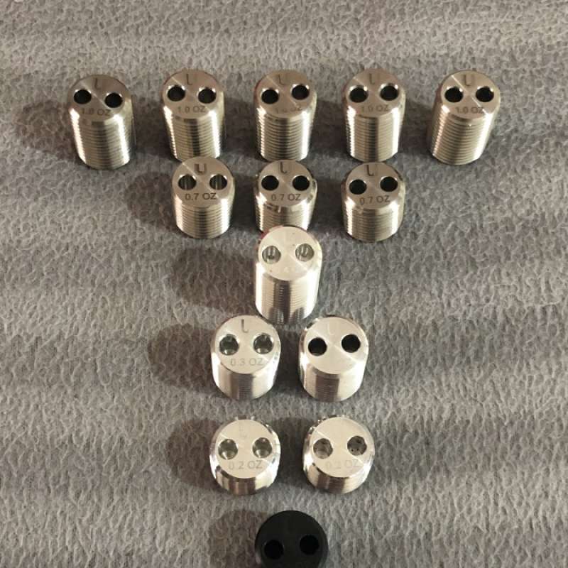 [ส่งด่วนใน 2 ชม.] Predator Cues Weight Bolt ลูกตุ้มน้ำหนักสำหรับไม้คิว 0.1oz.-1oz. สำหรับปรับแต่งน้ำหนักไม้คิว