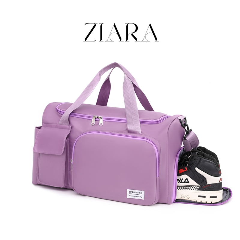 ZIARA กระเป๋าถือกระเป๋าเดินทาง Duffel ความจุขนาดใหญ่แยกเปียกและแห้งกระเป๋ายิมพับเก็บได้