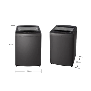 รุ่นใหม่! เครื่องซักผ้าฝาบน LG Inverter รุ่น T2518VBTB ขนาด 18 KG สีดำ (รับประกันนาน 10 ปี)