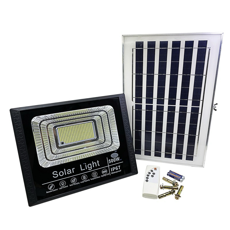 d-power ไฟโซล่าเซลล์ รุ่น SO-500  ไฟสปอตไลท์ 500W กันน้ำกลางแจ้ง IP67 รับประกัน 1 ปี