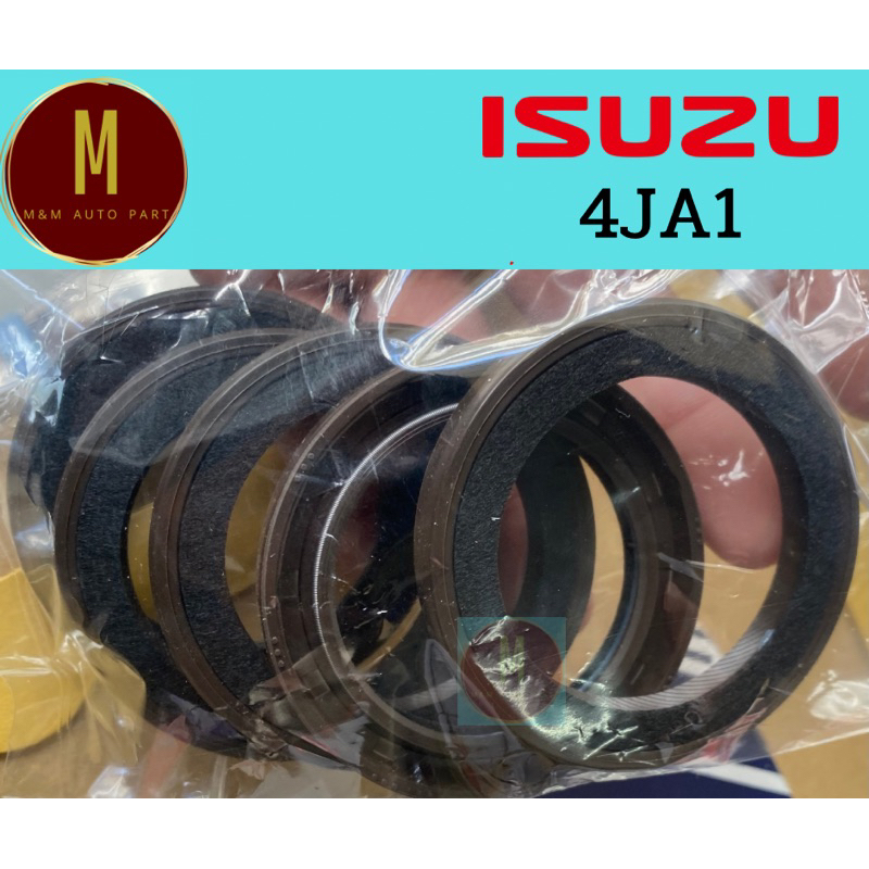 ซีลข้อเหวี่ยงหน้า ISUZU TFR 4JA1 2.5 4JB1 2.8 4FB S250(50x68x9)สักหลาด,สลิป