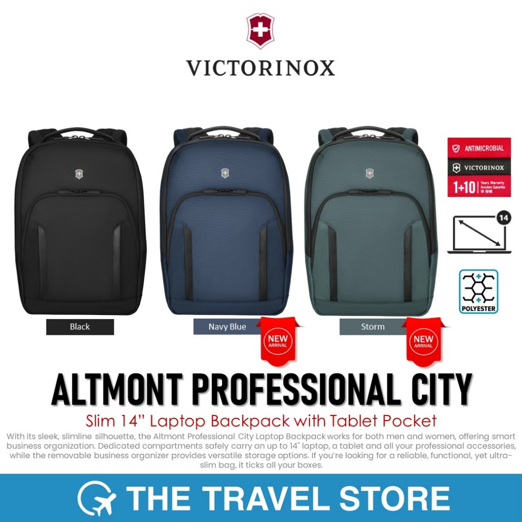 VICTORINOX Altmont Professional City Laptop Backpack | กระเป๋าเป้ สะพายหลัง ใส่คอมพิวเตอร์ 14 นิ้ว