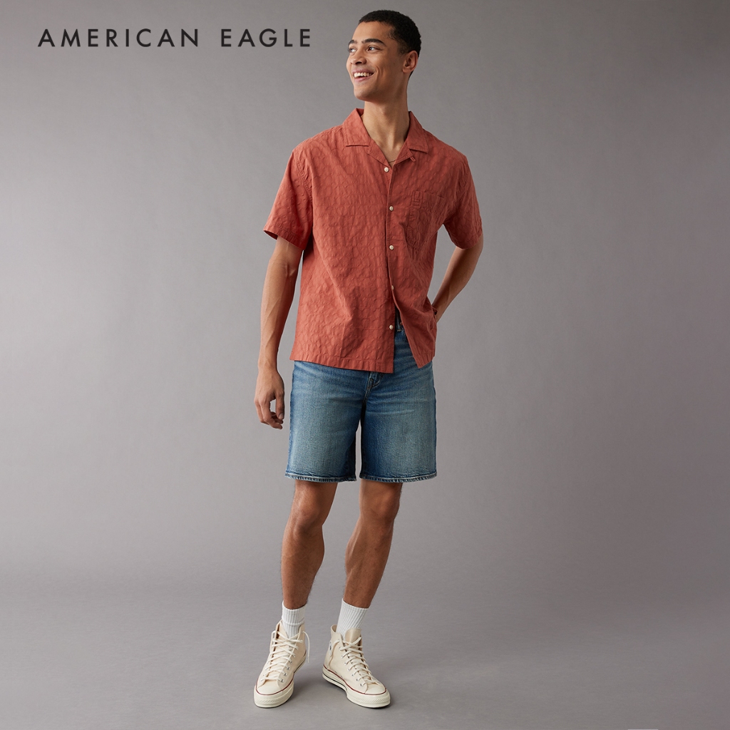 American Eagle Button-Up Poolside Shirt เสื้อเชิ้ต ผู้ชาย (NMSH 015-6253-812)