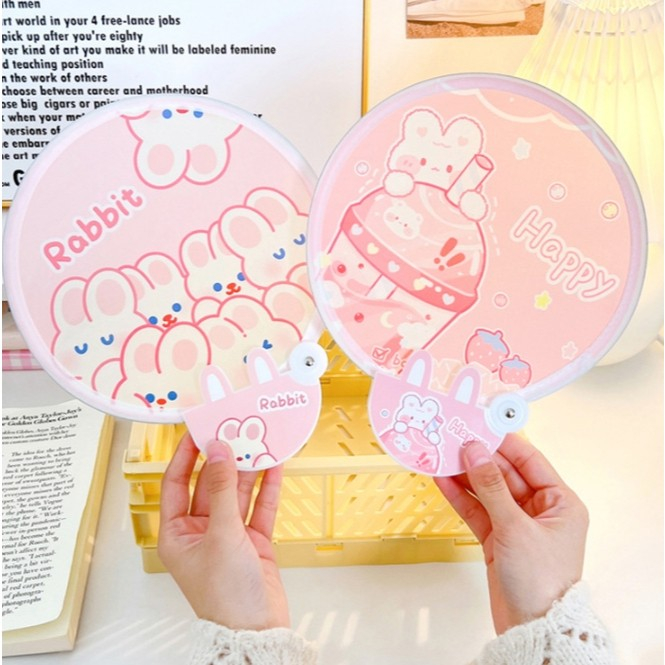 พร้อมส่ง พัดพับได้ พัดมือถือพกพา 2in1 ขนาดเล็กพับเก็บได้ พัดลายน่ารักๆ น้ำหนักเบา พกพาง่าย