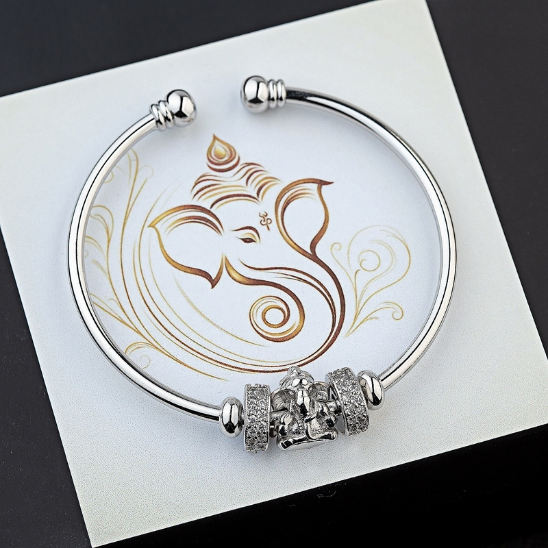 กำไลโอม พระพิฆเนศ มี3สี ฟรีไซส์ ใส่เสริมสิริมงคล โชคดี ค้าขาย พร้อมส่ง