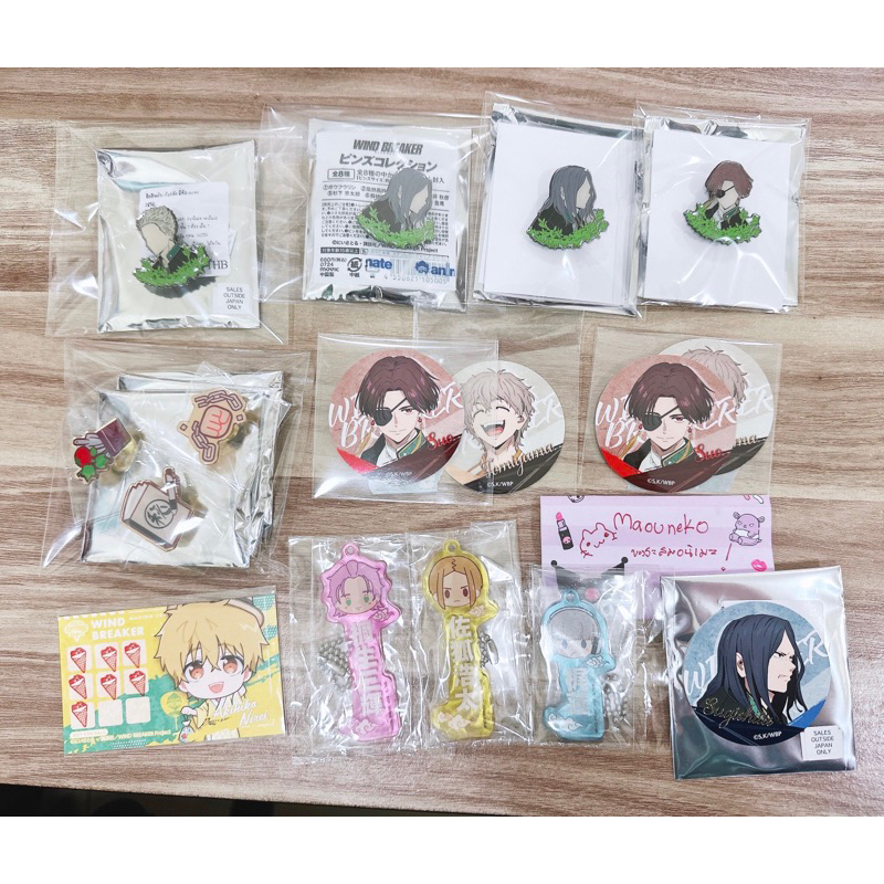 (พร้อมส่ง อัพเดท06/11) WIND BREAKER ของสะสม พิน การ์ด anime pin card keychain