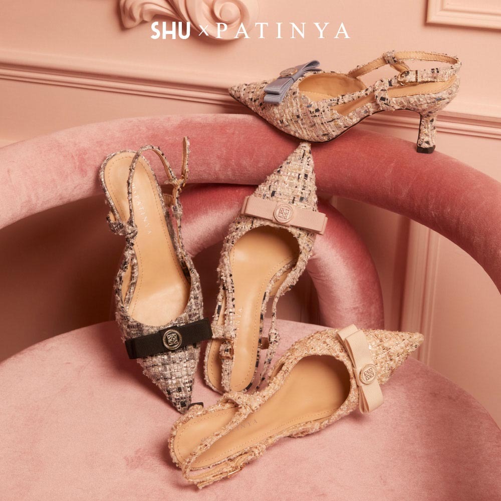 SHU X PATINYA CELEB HEELS 2.5" SLINGBACK รองเท้าส้นสูง