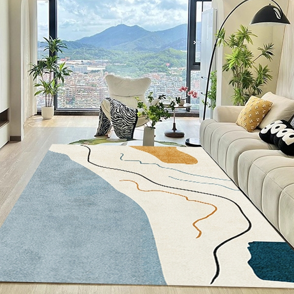 【ม้วนส่งทุกรายการ】 120*160/200*300cm พรมกำมะหยี่ 3D  พรมปูพื้นห้องนั่งเล่น พรม3มิติ พรมปูห้องรับแขก พรมขนนุ่ม