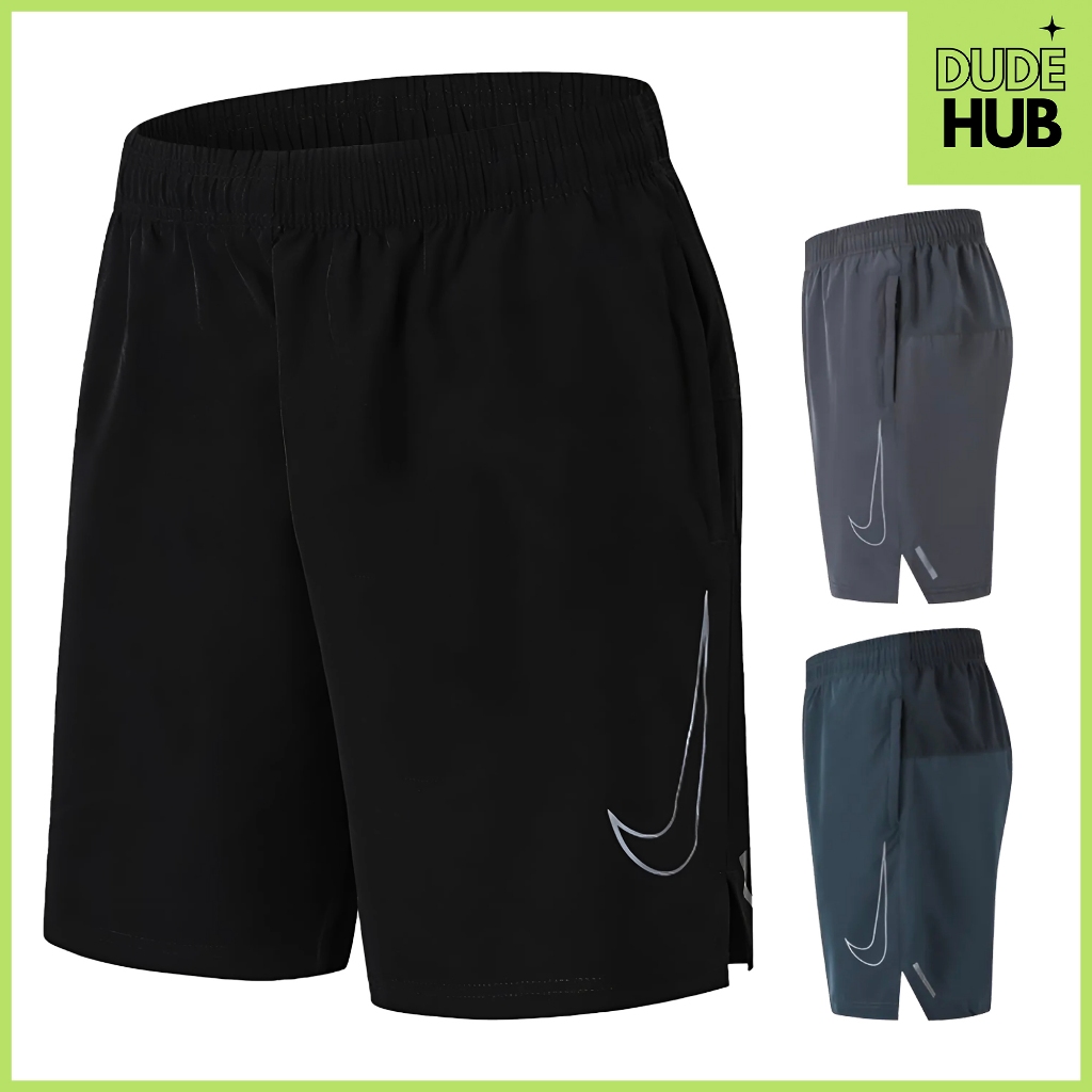 กางเกงกีฬา วิ่ง ออกกำลังกาย ใส่ไปฟิตเนส NIKE NI06 สำหรับผู้ชาย ผ้าแห้งไวระบายอากาศ มีกระเป๋าซิบรูด