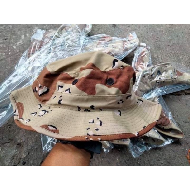 Hat, Camouflag Pattern, Desert  Size 7 ปี 83 ราคาถูก Shopee Lazada
