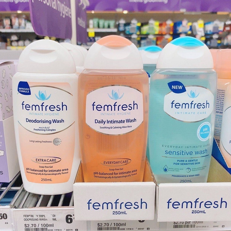 Femfresh Intimate Skin Care Daily Wash 250ml ครีมอาบน้ำดูแลผิวพรรณ 250 มิลลิลิตร