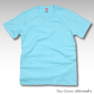 Noproblem เสื้อยืดคอกลม  สีเขียวอมฟ้า ยอดขาย No.1 รับประกัน …