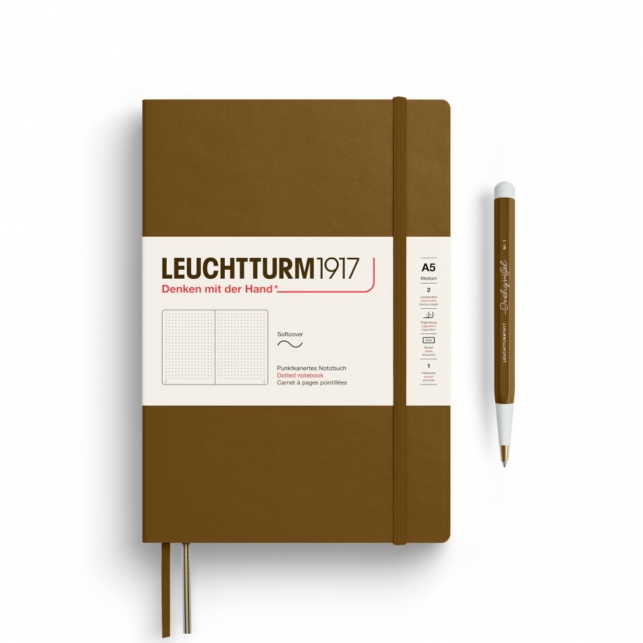 Leuchtturm1917 Thinking A Head Spice Brown A5 Notebooks สมุดโน๊ต รุ่น Thinking A Head ขนาด A5 สีน้ำตาล