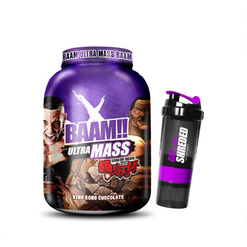 BAAM Ultra MASS ขนาด 6LBS เพิ่มน้ำหนัก สูตรเพิ่ม 2600 KCAL ต่อ serving ให้สารอาหารครบ