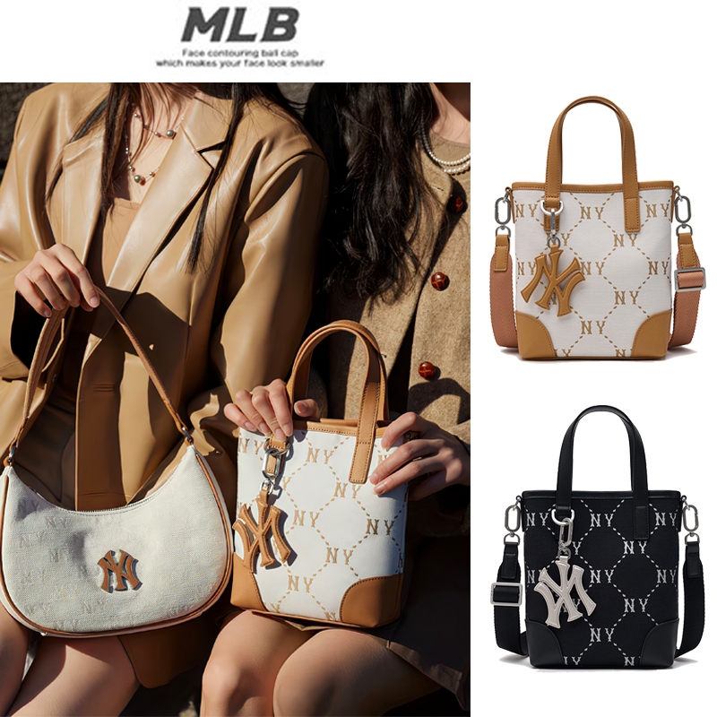 MLB New York Yankees Retro สายตายาวแฟชั่น Casual เดินทางหนังเทียมไหล่ข้างเดียวกระเป๋าถือผู้ชายและผู้หญิงสไตล์เดียวกันสไต