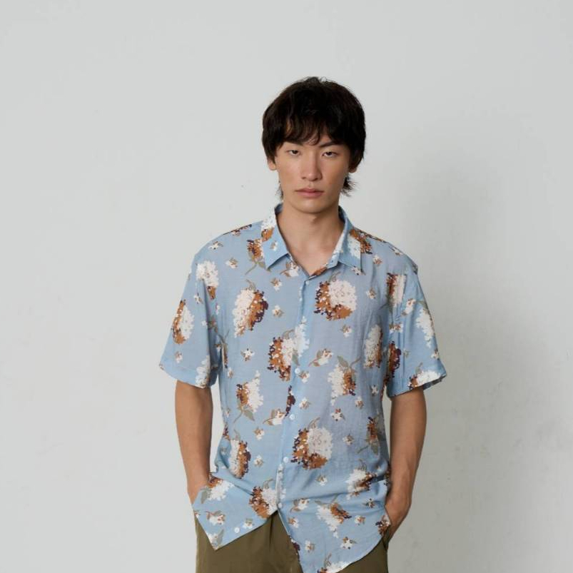 Shirtoria เสื้อเชิ้ตผู้ชายแขนสั้น Non Iron ลาย Niwa