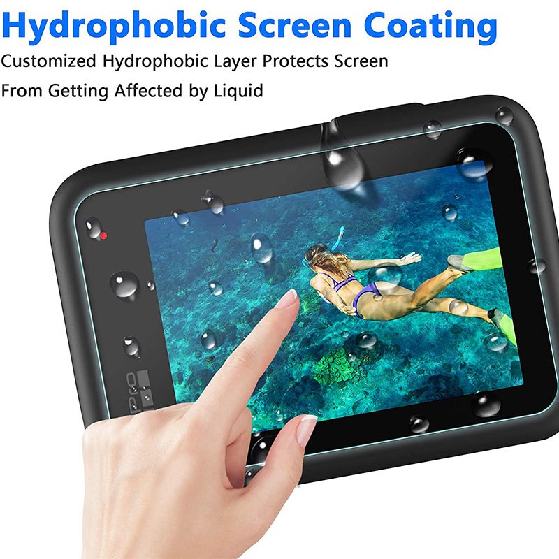 6 ชิ้น ฟิล์มกันรอย For GoPro Hero 12/11/10/9 Camera Tempered Glass Protector Flim ป้องกันหน้าจอ กระจกกันรอย​