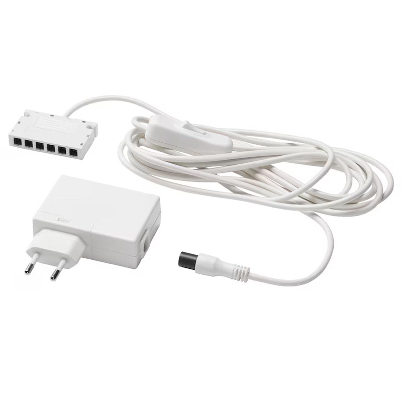 ANSLUTA อันสลูทต้า LED ไดร์เวอร์ พร้อมสายไฟ, ขาว, 19 วัตต์