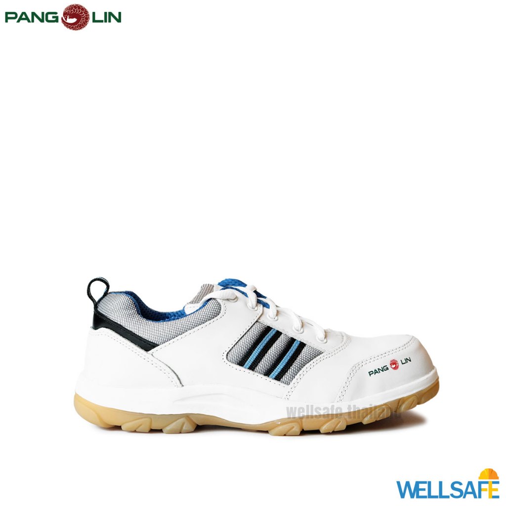 [เก็บโค้ด ลด 30%] รองเท้าเซฟตี้ PANGOLIN + BESTSAFE 2001C 2012C สีขาว แพนโกลิน หัวเหล็ก ทรงสปอร์ต