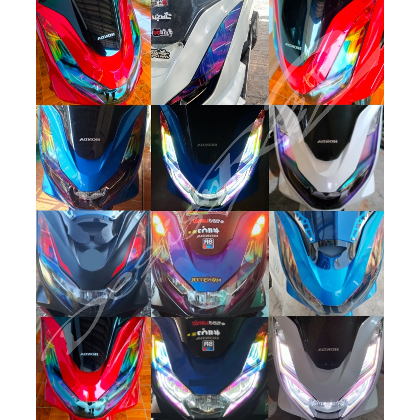 ฟิล์มแต่งไฟหรี่ เบ้าไฟหรี่ PCX 160 2021-2024 TITANIUM ฟิล์ฺมแต่งไฟหรี่เกรดพรีเมี่ยม แบบใหม่ไม่ซ้ำใคร