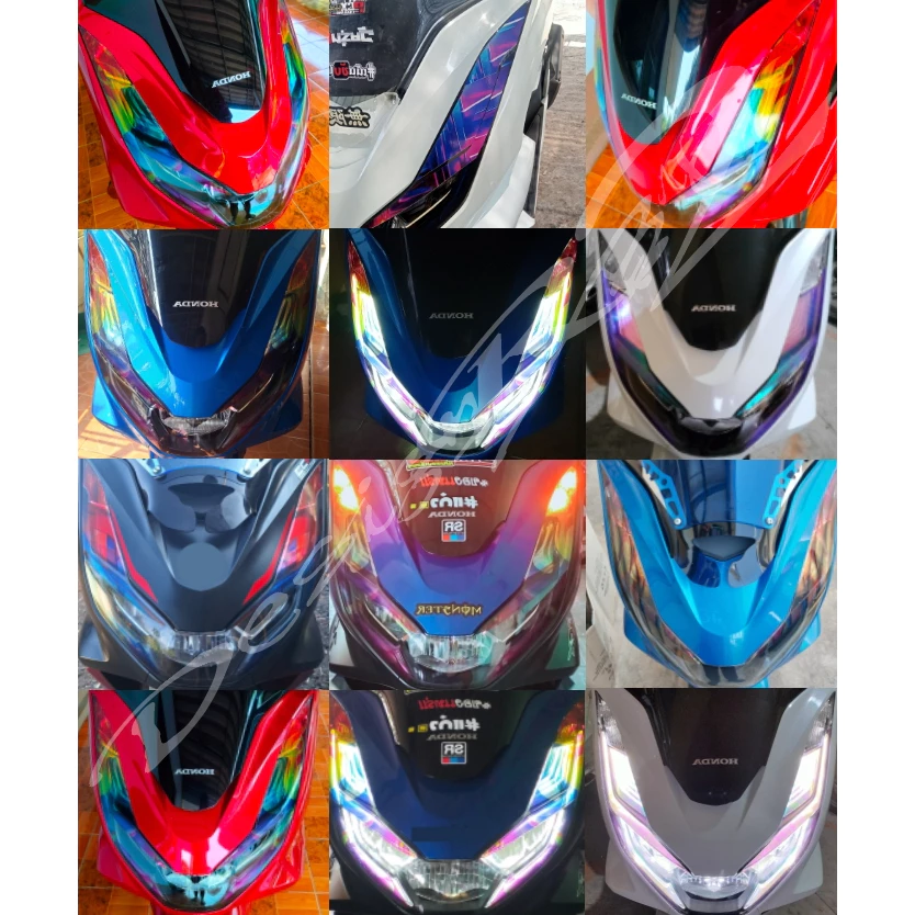 ฟิล์มแต่งไฟหรี่ เบ้าไฟหรี่ PCX 160 2021-2024 สีไทเทเนียม