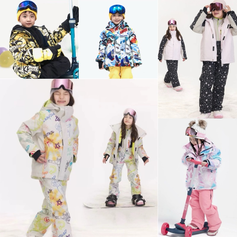 ski suits แบรนด์vector ชุดสกีหิมะ โค้ทกันหนาวเด็ก เสื้อกันหนาว กันหิมะ เด็กเล็ก-เด็กโต (ใส่-15องศา -25องศา)
