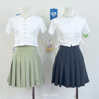 LITTLE KOREA - รุ่น Choose มีกระเป๋า 6 สี ยาว 16”-17” XS-XXL เอว 22” ถึง 33” กระโปรงเทนนิส มีซับใน