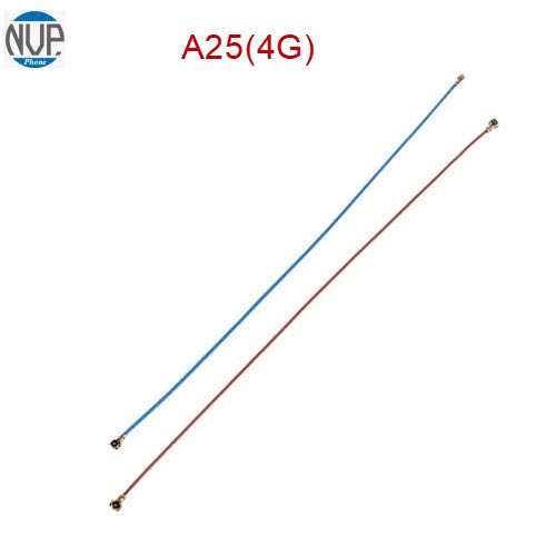 สายนำสัญญาณ(Coaxial cable) Samsung A25(4G),A255,A25(5G),A256     สีแดง = 14.5 cm.     สีฟ้า = 12.4 c