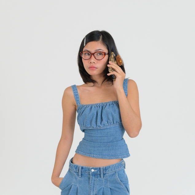 เสื้อสายเดี่ยวยีนส์ Gal tank jeans