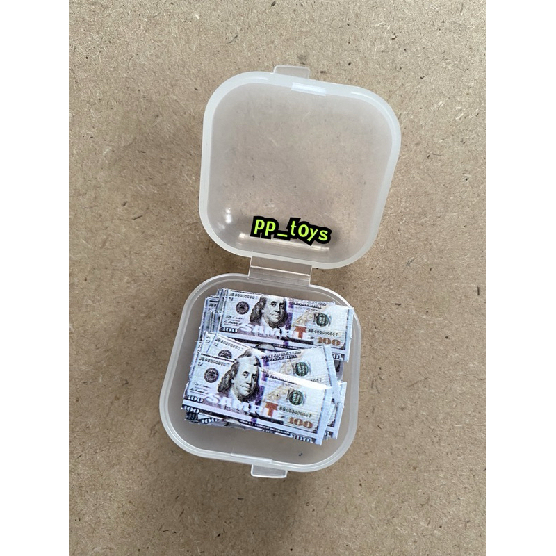 โมเดล ธนบัตรดอลลาร์ USA money dollar แบงค์สหรัฐฯจิ๋ว 1:6 (box case)