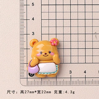 ส่งจากไทย 🐻🧈 ตัวติดรองเท้าเซตหมีเนย 5 ชิ้น (n.42)